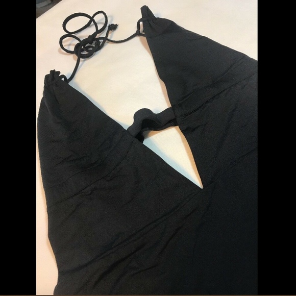 NEW! $168 Tavik Emme Halter One-Piece Swimsuit Black [SZ Large]‎ #1127 - Picture 4 of 8